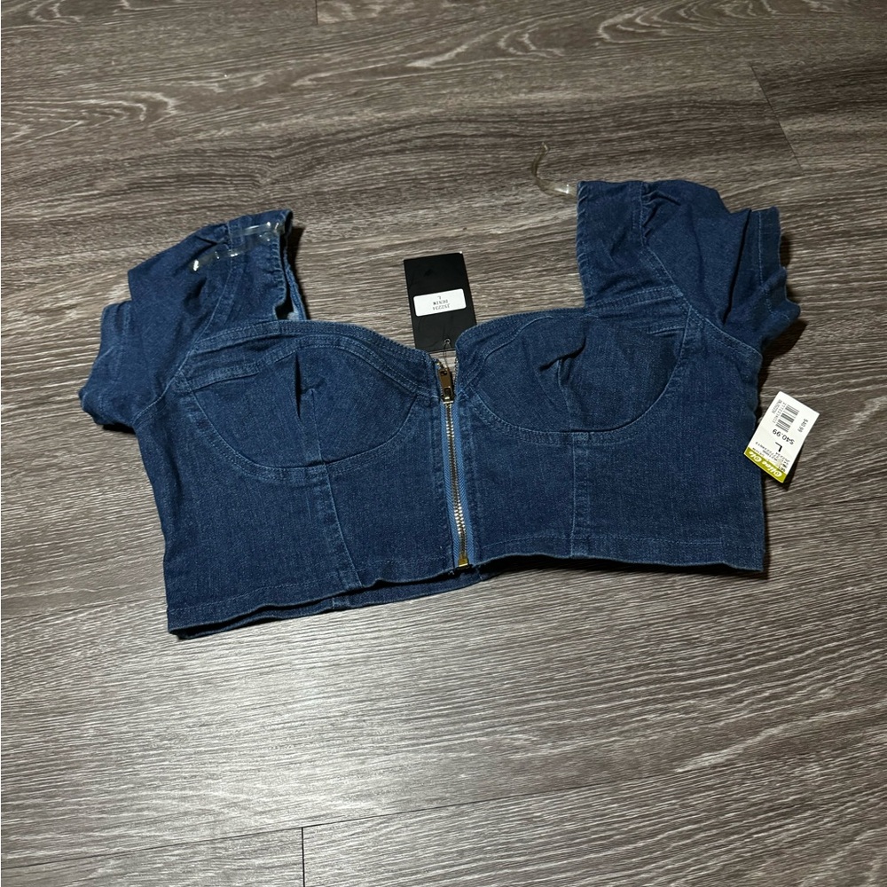 Jean 80s top